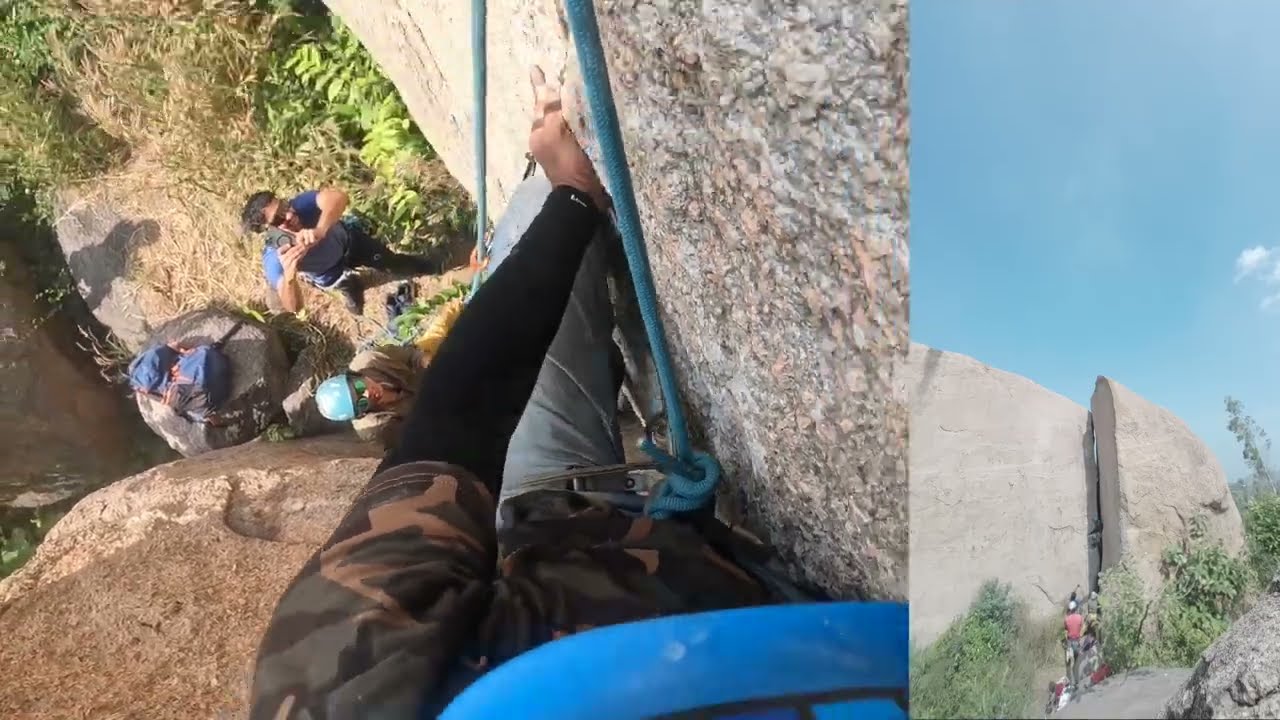 Offwidth Side Crack | Lead Climb : 5.9 |  Gaali-Kallu Area | Magadi