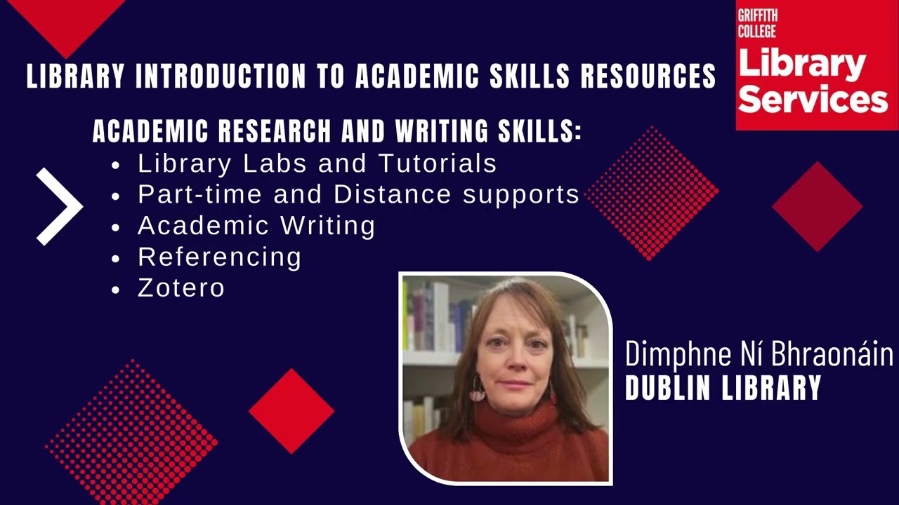 Griffith Library Orientation Academic supports and training
