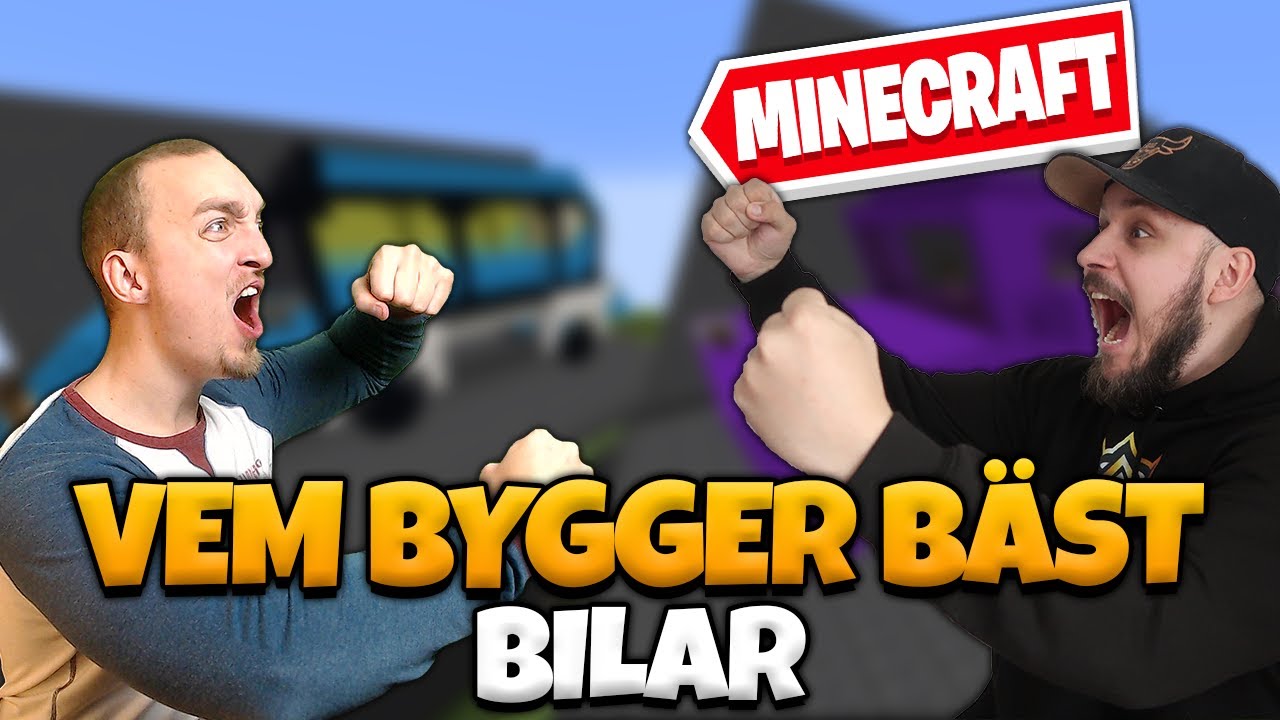 VEM BYGGER BÄST BIL I MINECRAFT *Kevzter & Keebabb*