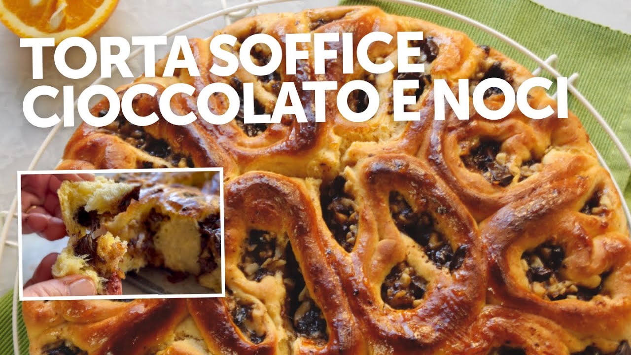 TORTA soffice golosa con CIOCCOLATO noci e marmellata di arance 🍊
