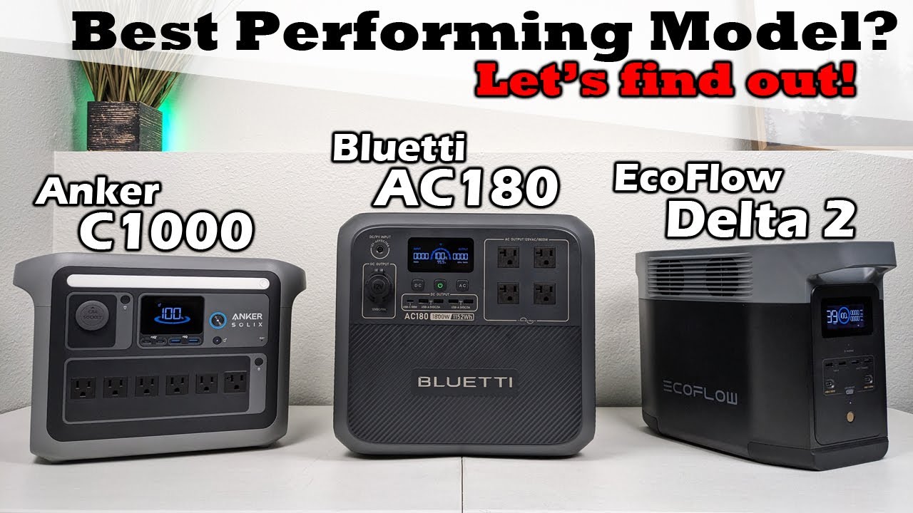Bluetti AC180 - Anker C1000 - EcoFlow Delta 2 — ОДИН НА ОДИН! Кто победит?!