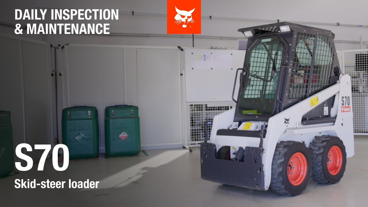 Daily inspection and maintenance Bobcat S70 skid-steer loader