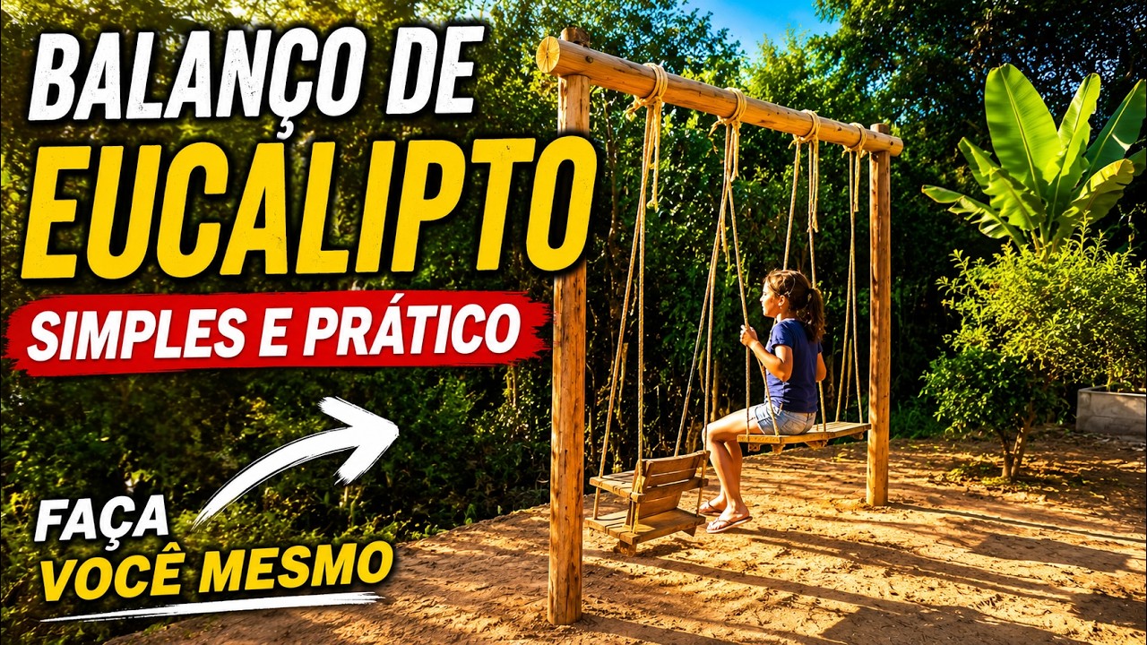BALANÇO DE EUCALIPTO SIMPLES E PRÁTICO - FAÇA VOCÊ MESMO