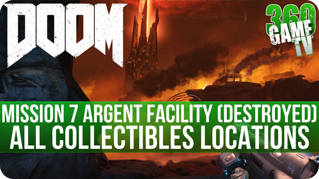 Doom Mission 7 All Collectibles (Secrets, Collectibles, Data Logs, Runes, Elite Guards, Drones)