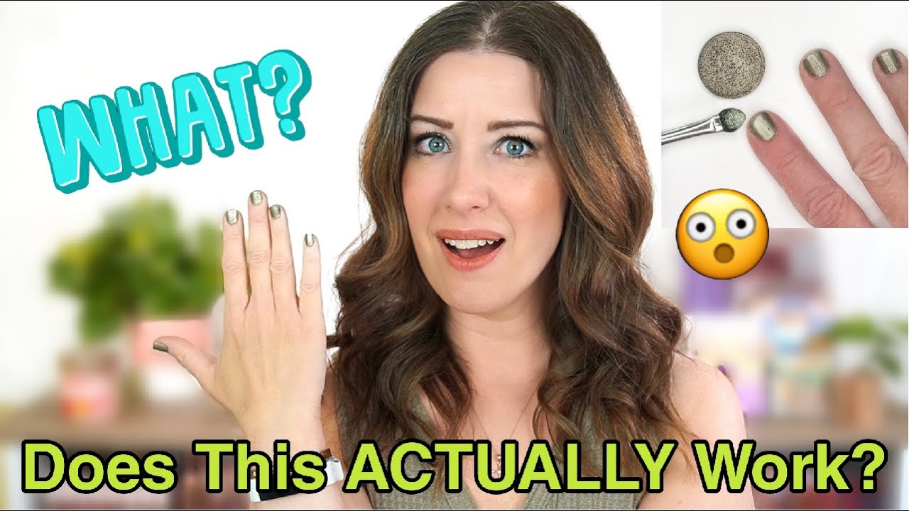 EYESHADOW on Your NAILS??!  I'm STUNNED!