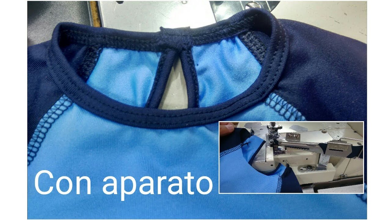 Bies en escote de pañalero con aparato en collarette Kansai Especial
