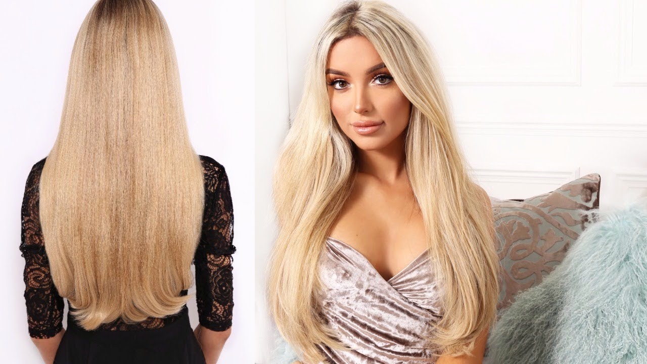 How To Apply LullaBellz Double Thick Layered Straight Hair Extensions