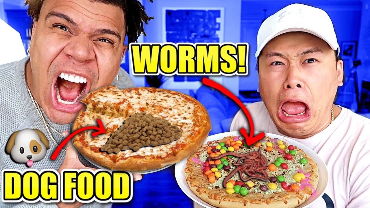 PIZZA CHALLENGE! *GROSS TOPPINGS* 🍕 DIY CANDY PIZZA