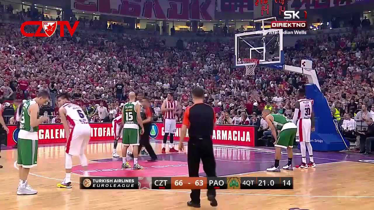 Crvena zvezda Telekom - Panathinaikos | Poslednji minut | Euroleague, TOP 16