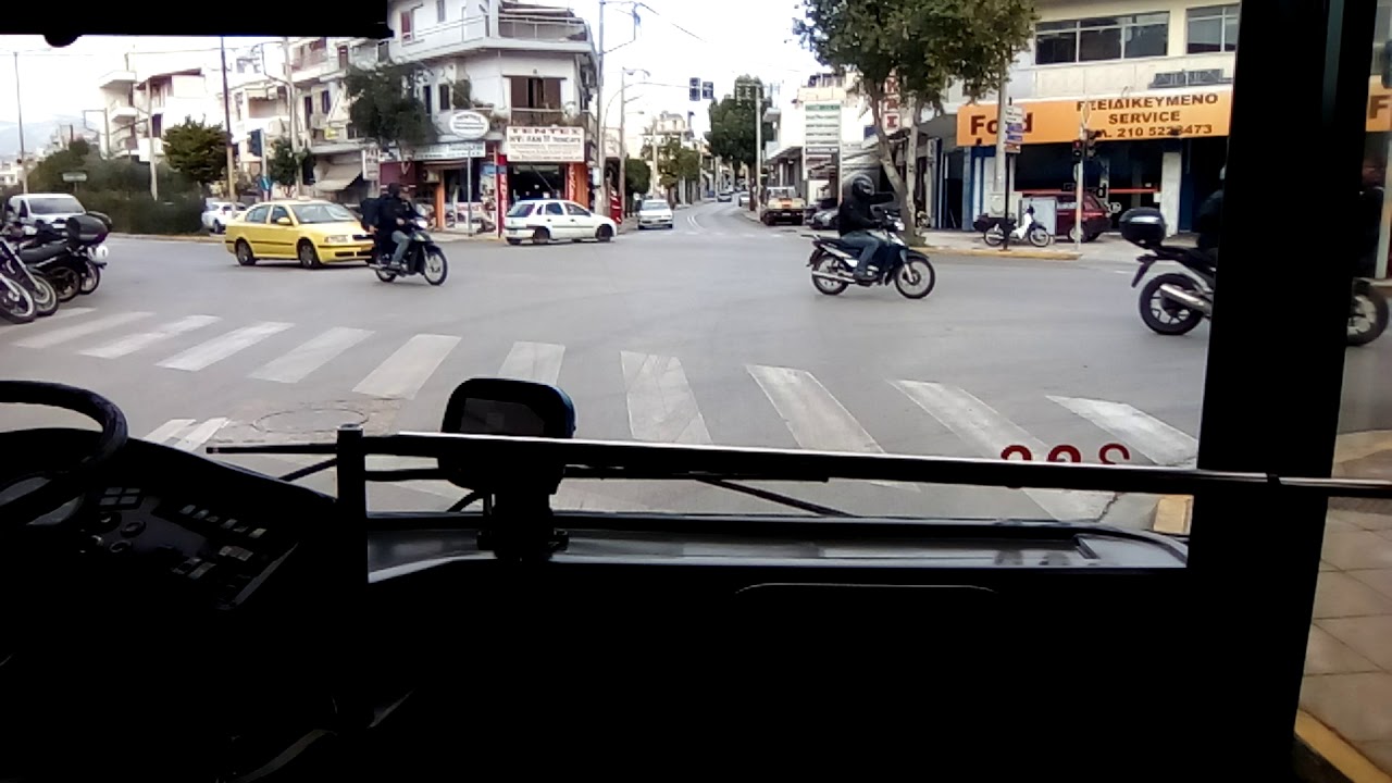 Athens bus: Riding an ΕΛΒΟ/Neoplan N4007 with epic sound