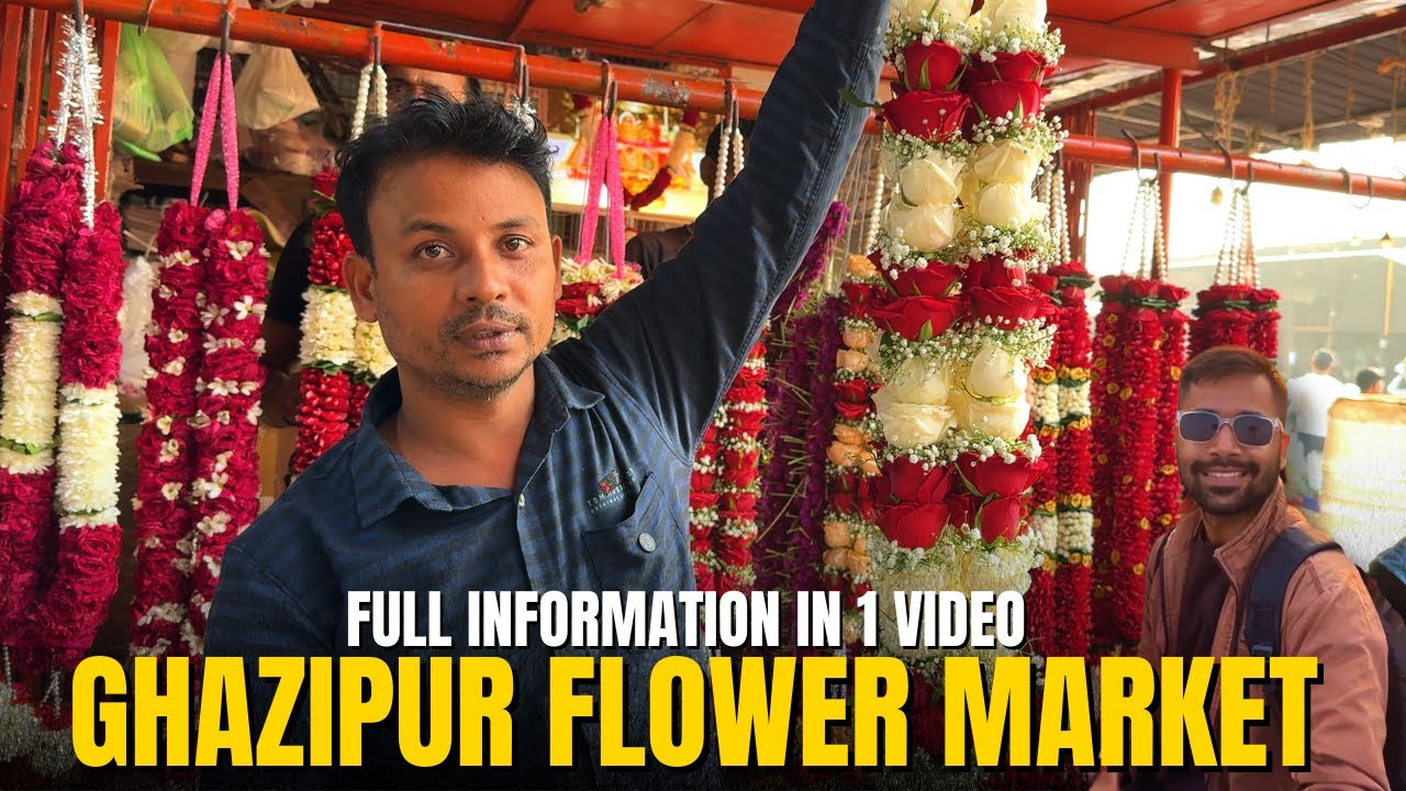phool mandi ghazipur | ghazipur flower market | biggest flower market in india |Fly with ankit vlogs