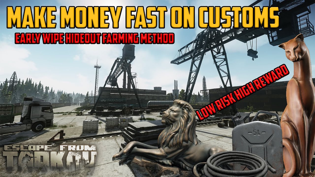 EARLY WIPE MONEY MAKING METHOD-Tarkov Hideout Item Farming Method