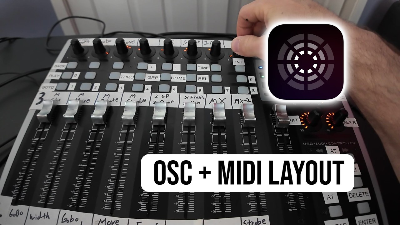 Inside My Blackout Lighting Console Layout | X-Touch + OSC Control