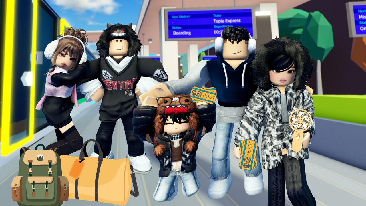 PERGI LIBURAN NAIK KERETA KE GUNUNG BERSALJU | 💖 Livetopia Roleplay Roblox Indonesia