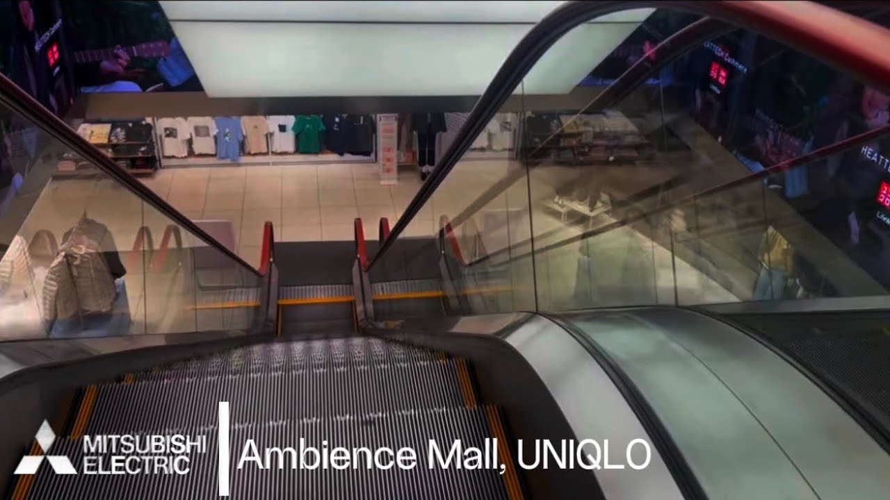 Mitsubishi Electric Escalator at Ambience Mall Vasant Kunj Delhi, India 