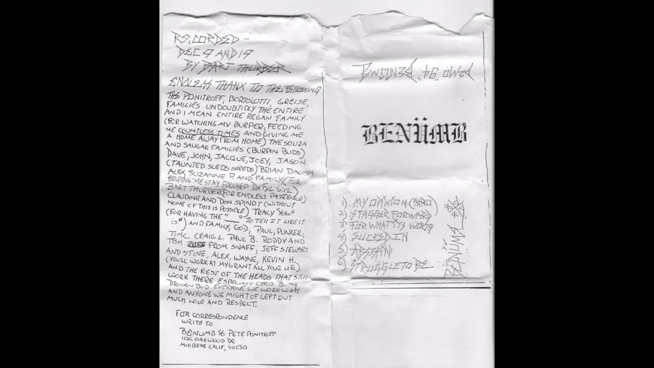 Benümb - Demo [1994] [Cassette Rip]