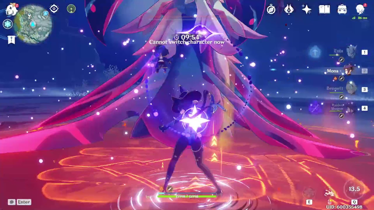 Eula Raiden Vs Fell Flower (Event Flower) [Genshin Impact]