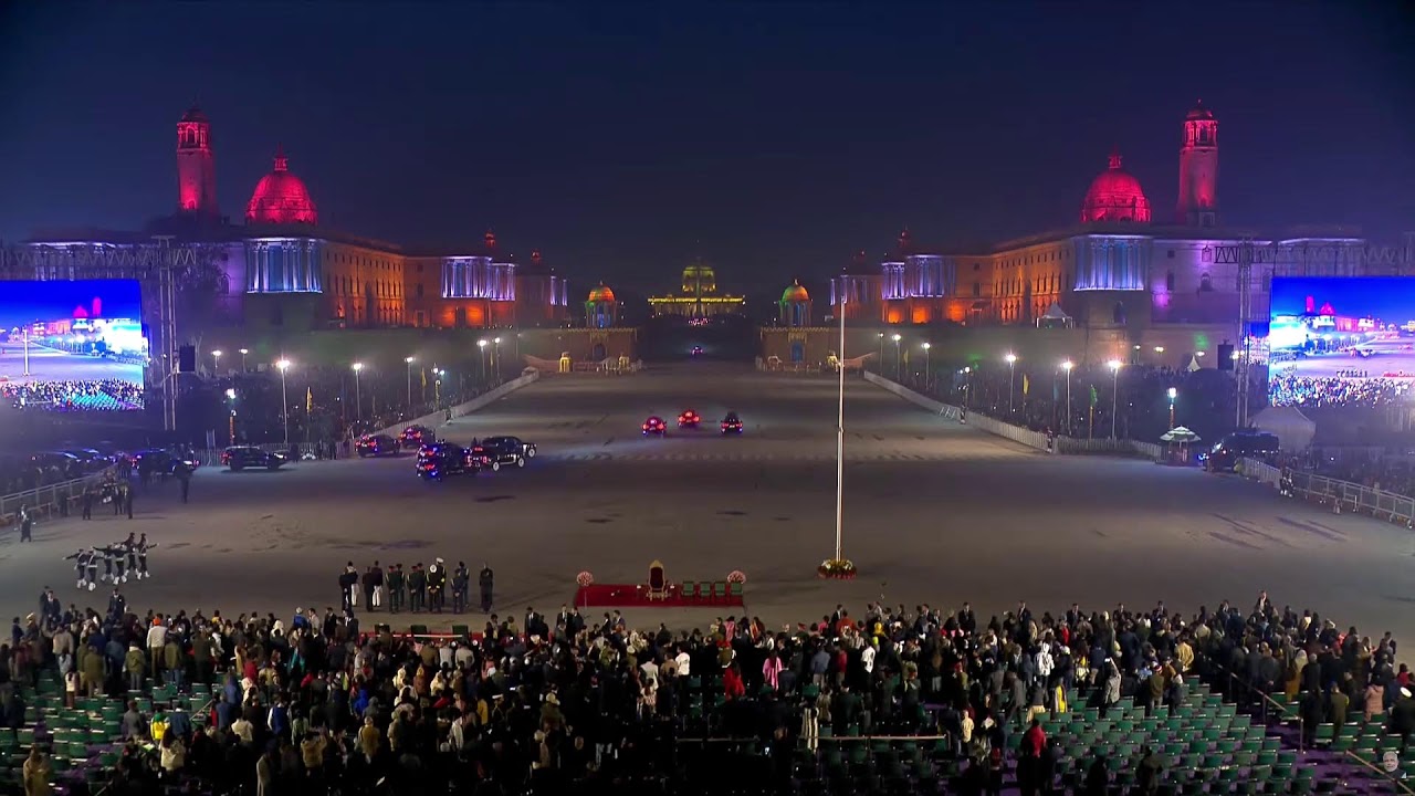📍𝑵𝒆𝒘 𝑫𝒆𝒍𝒉𝒊 | Live from the Beating Retreat Ceremony 2026