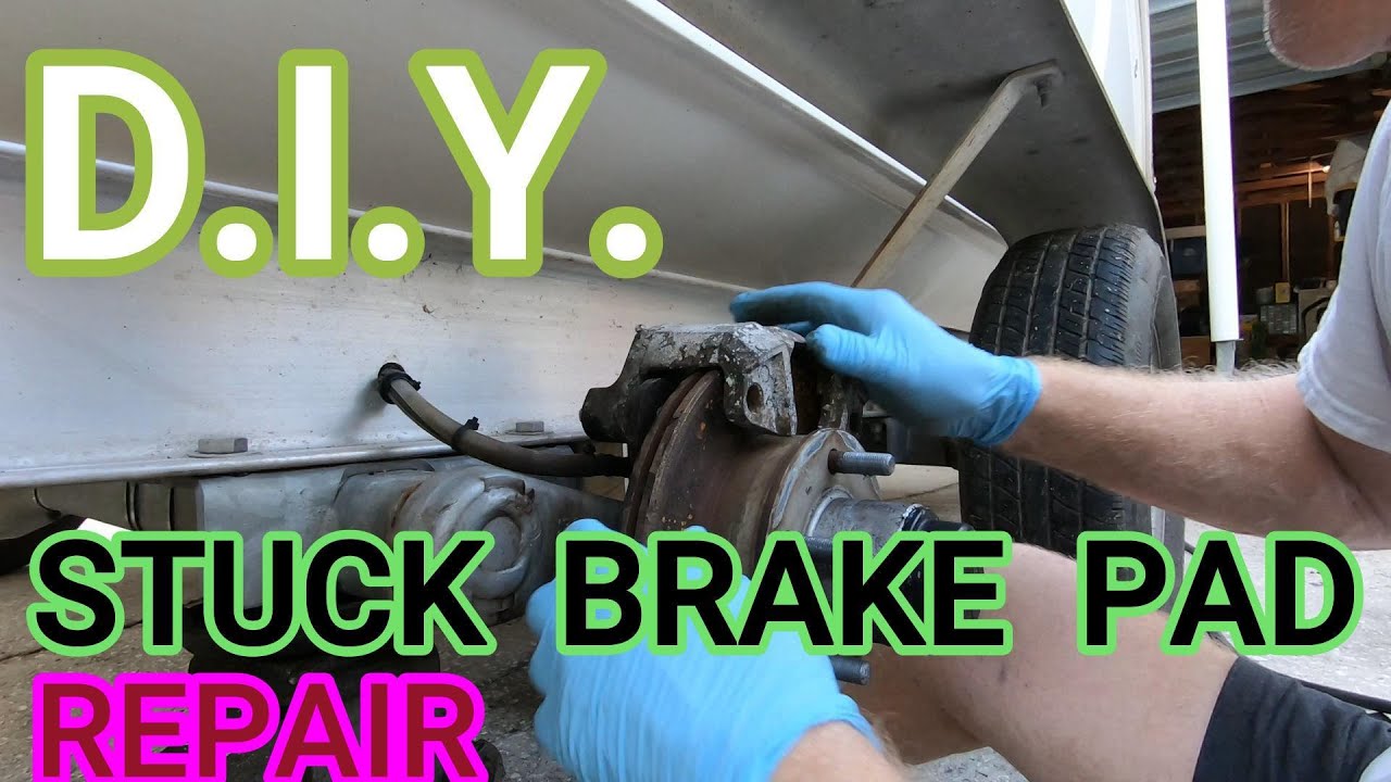 HOW TO FIX A STUCK BRAKE PAD ON YOUR BOAT TRAILER .