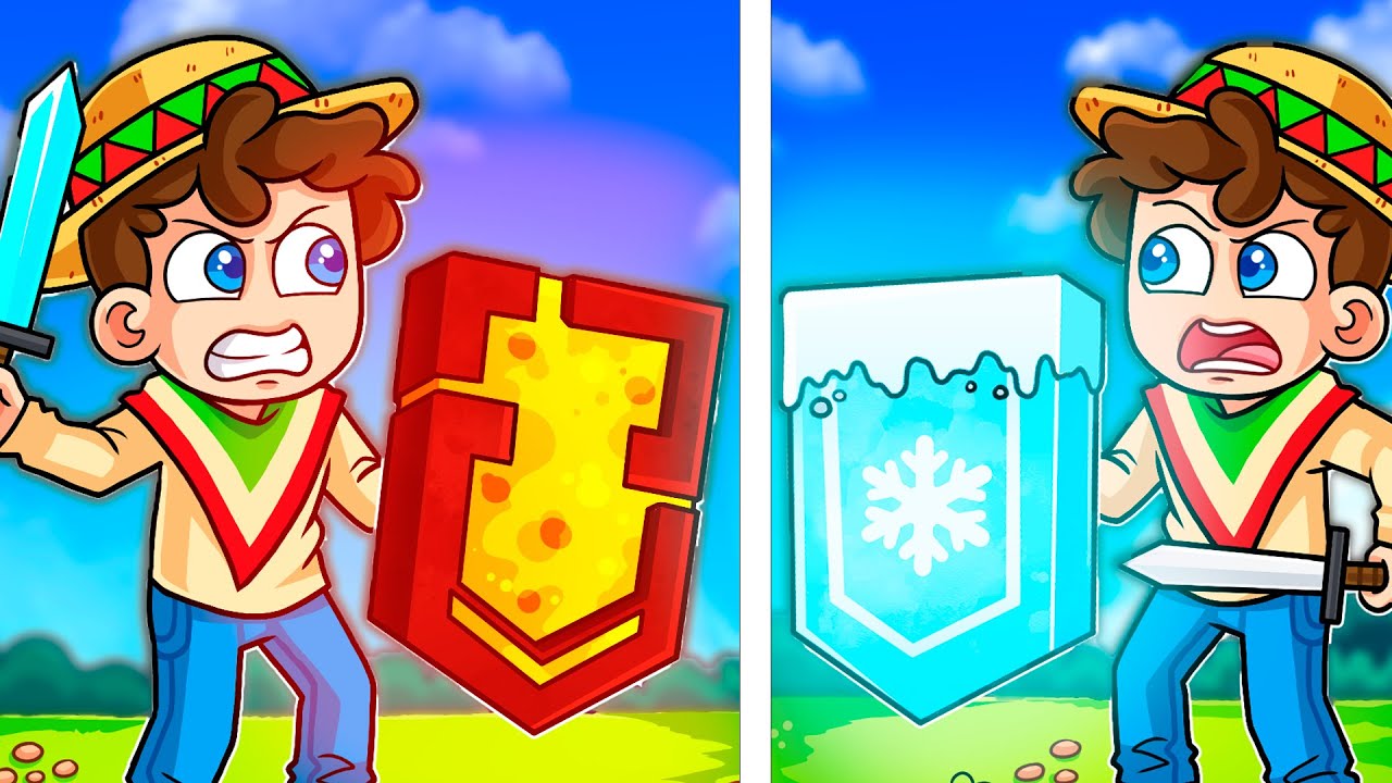 ¡Minecraft PERO hay SUPER ESCUDOS! 😲🛡️💥 SILVIOGAMER MINECRAFT PERO