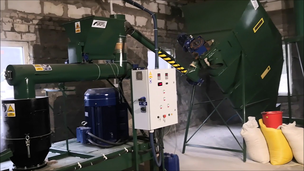 Linia do pelletu - PB-45, trociny sosnowe, pellet press, pellet machine, GROPEL