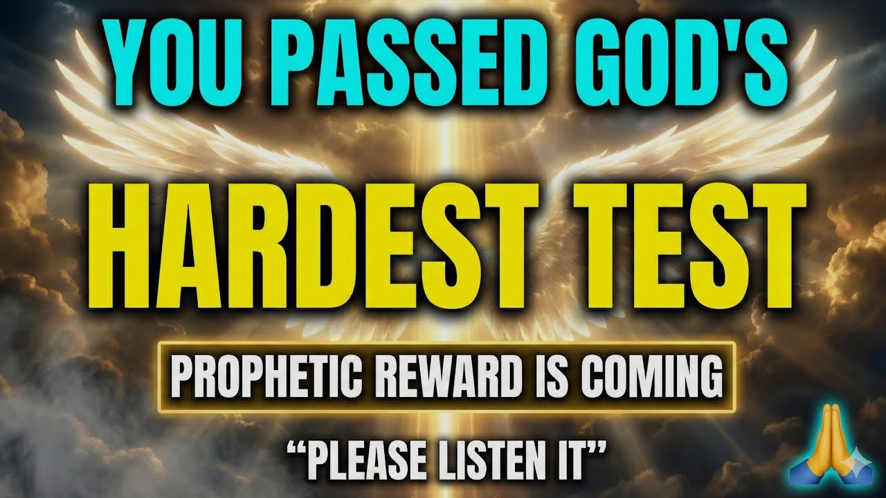 CHOSEN ONE, GOD GAVE YOU THE HARDEST TEST OF ALL - AND YOU PASSED THE RIGHT WAY