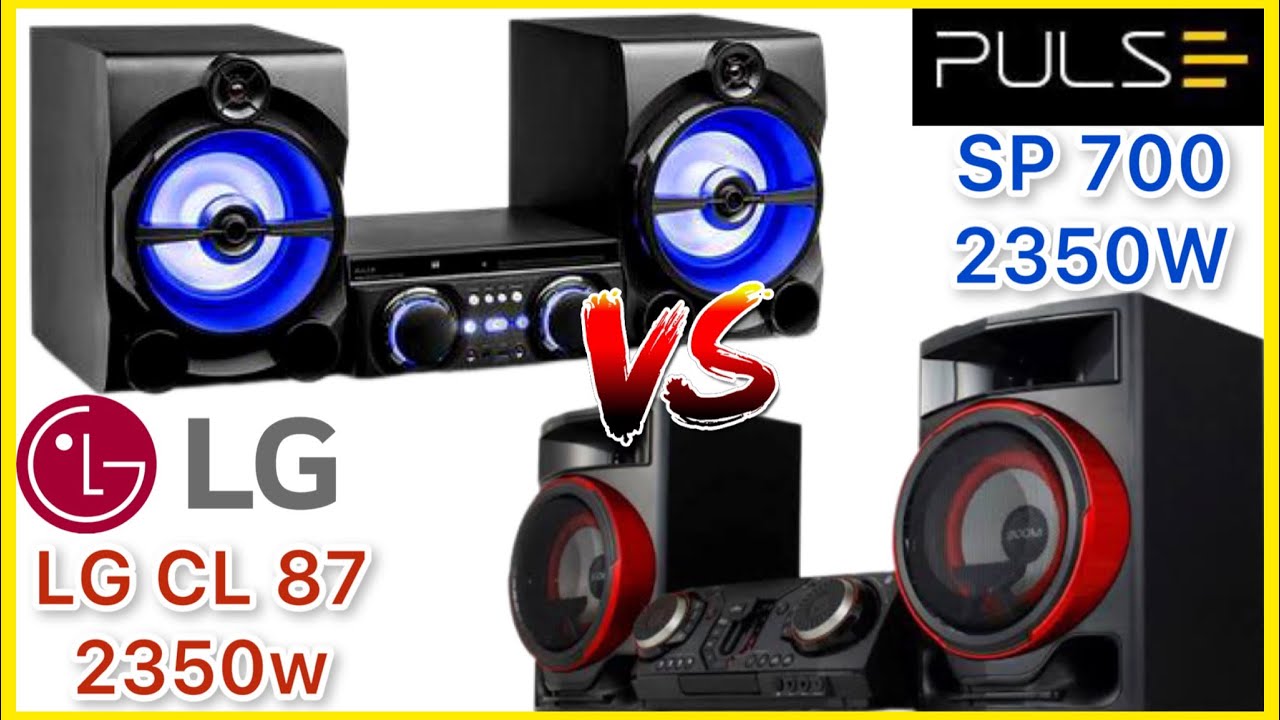 🔊RACHA DE SOM! PULSE SP 700 vs LG CL 87 quem toca mais? Quem tem mais grave e qualidade de som? 🔊