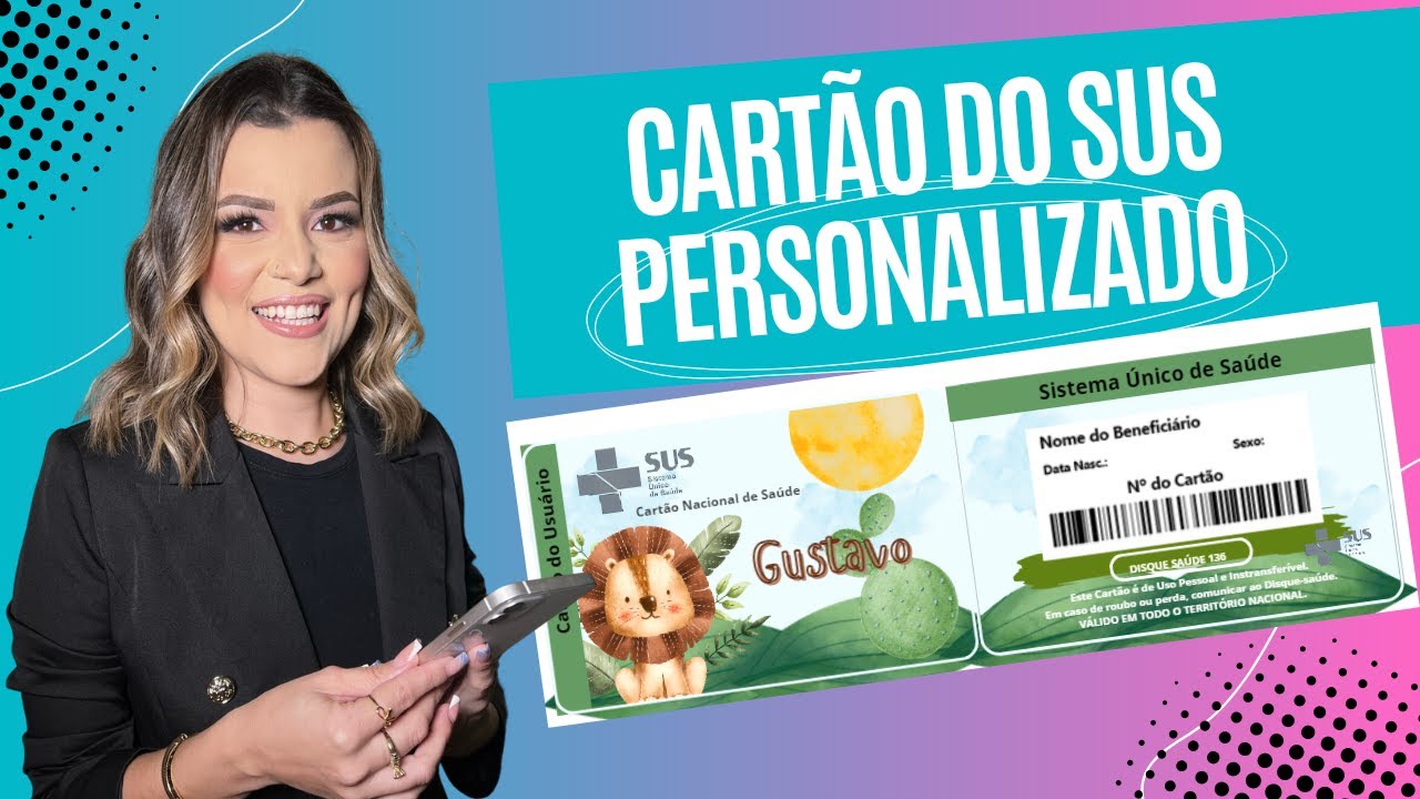 CARTÃO DO SUS PERSONALIZADO I COMO CRIAR O CARTÃO DO SUS PERSONALIZADO GRATUITO I NO CANVA