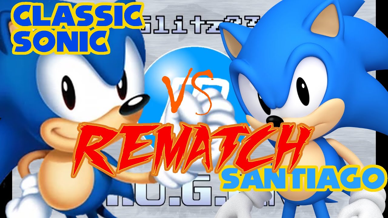 MUGEN Classic Sonic (me) vs Santiago (AI) REMATCH + Extra 4v4 Battle #stopsantiago
