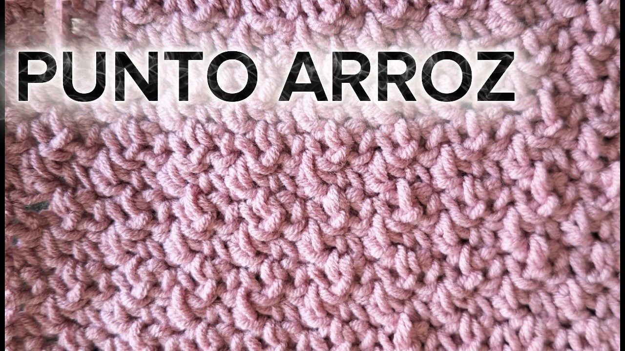 PUNTO ARROZ A CROCHET