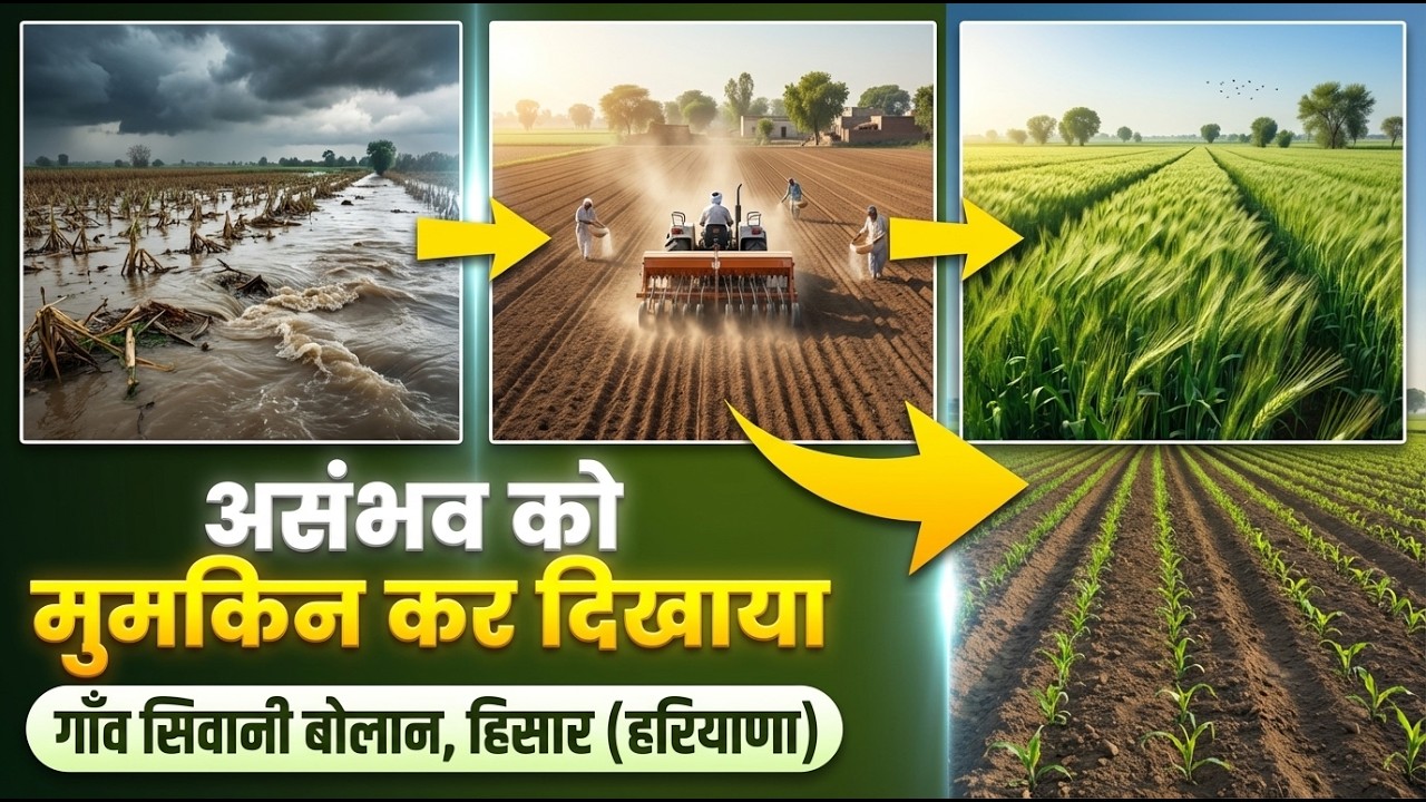 गाँव सिवानी बोलान, हिसार (हरियाणा) के डूबे खेतों की पूरी तरह बदली तस्वीर, आखिर कैसे हुआ यह चमत्कार?