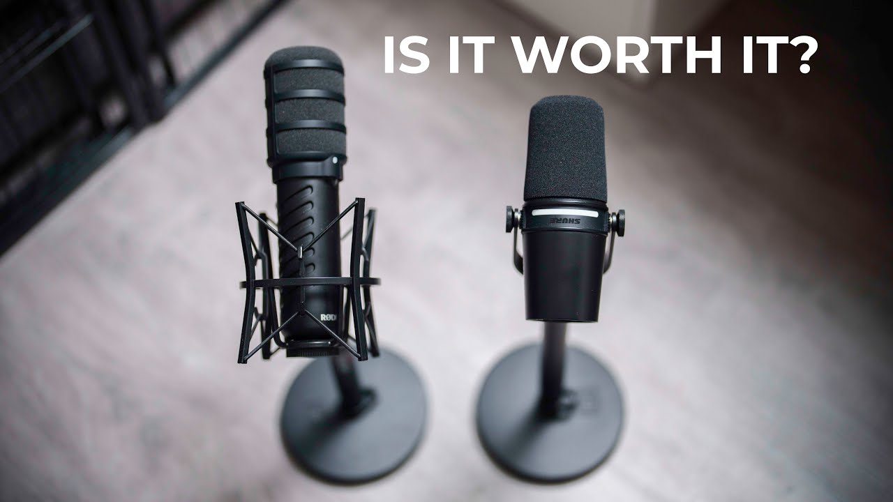 Краткое сравнение микрофонов Shure MV7+ и Rode XDM-100 USB