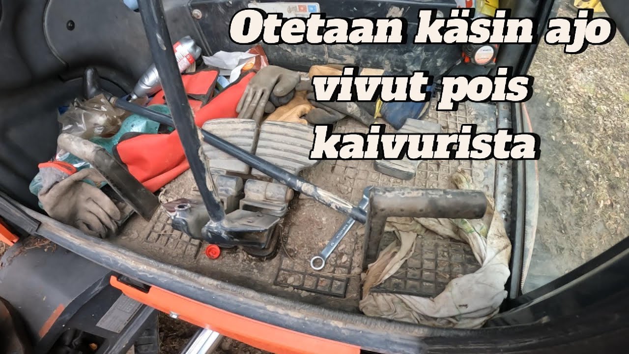 Nyt otetaan kävelykepit pois kaivurista
