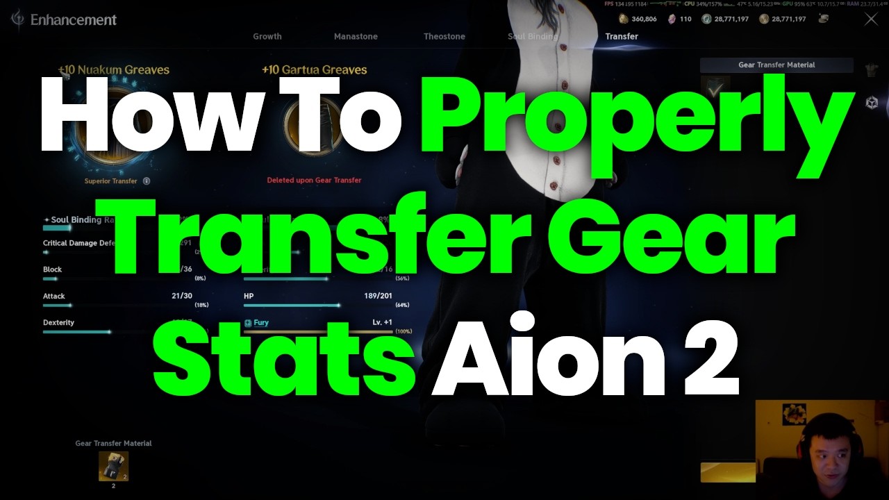 Как правильно перенести характеристики снаряжения &mdash; Aion 2