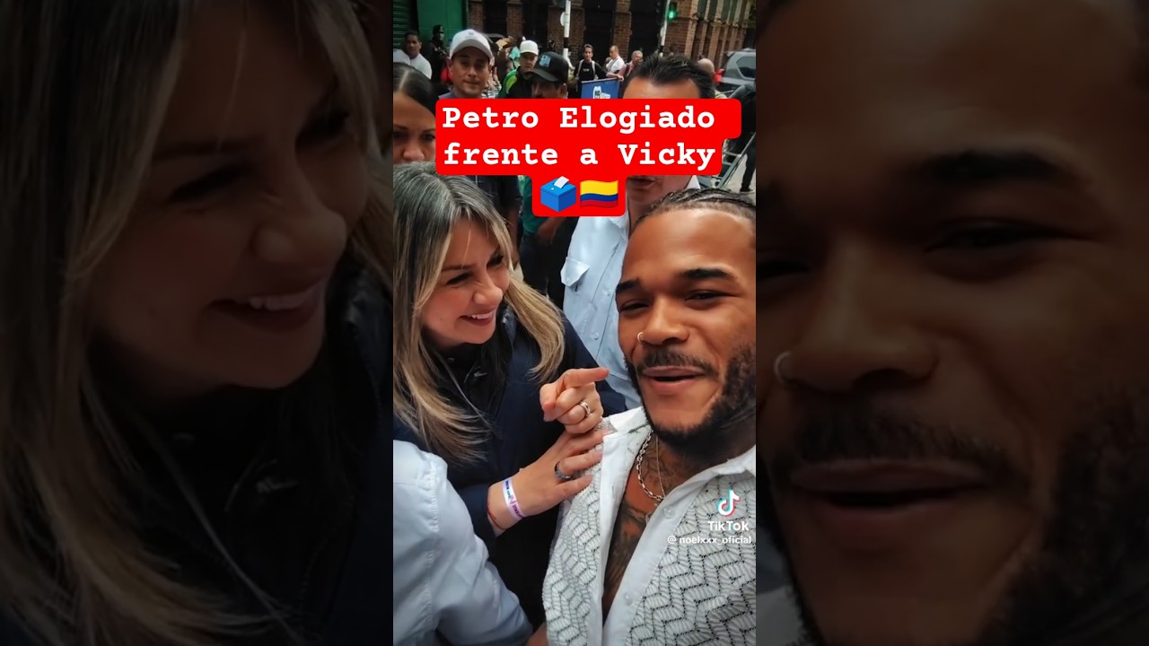 Influencer encara a Vicky Dávila y grita “¡Viva Petro!” 😱🔥