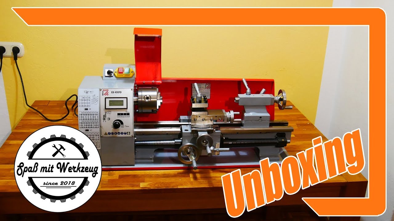 Holzmann Drehmaschine ED400FD Unboxing + erster Eindruck