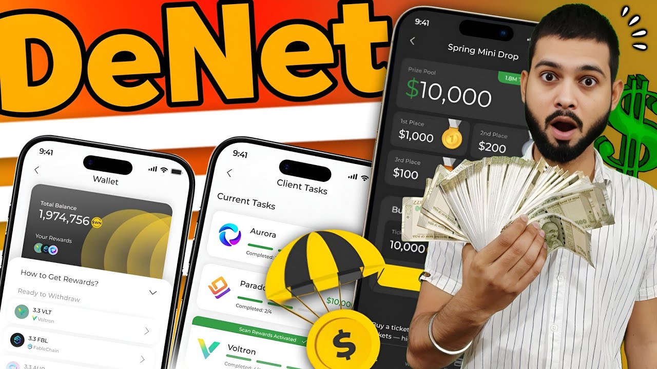DeNet Airdrop - TGE, New Task, New Tokens, New Rewards, etc.. All New Updates 