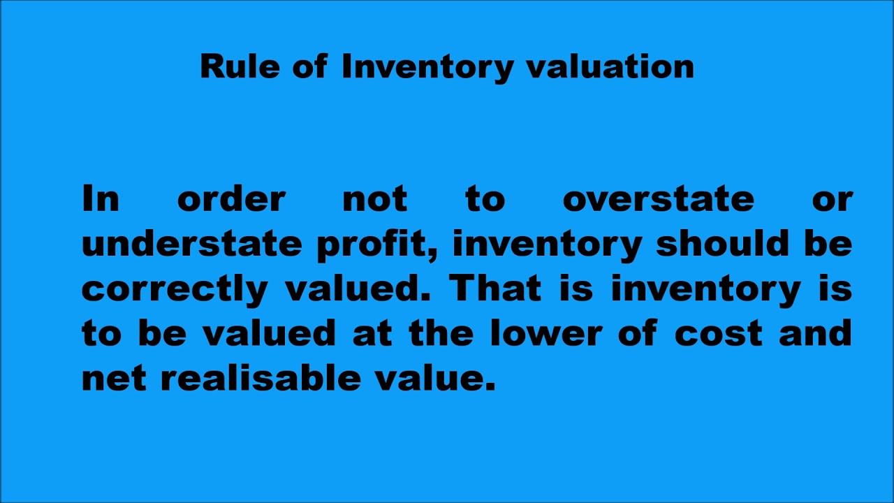 inventory valuation part 2