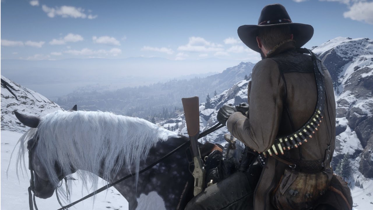 Snowy Horse Ride to Mount Hagen | Red Dead Redemption 2 Ambience | RDR2 | ASMR