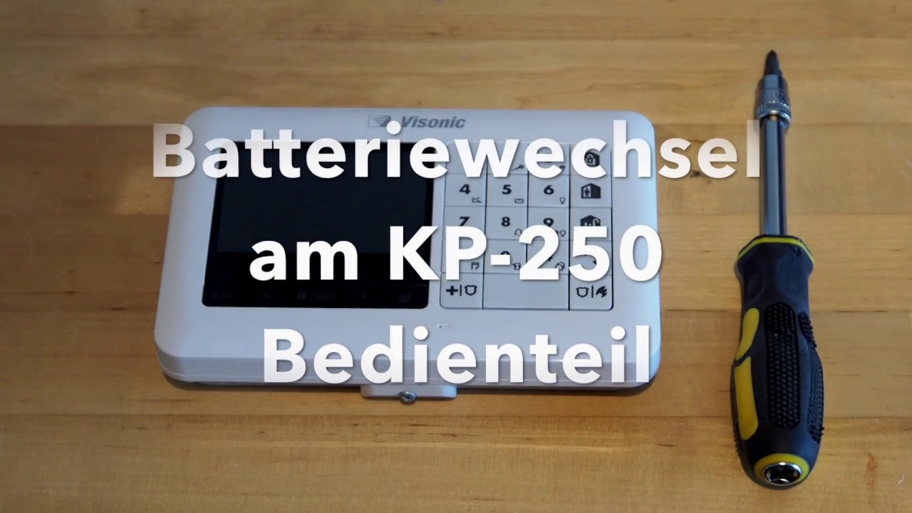 PowerMaster - Batteriewechsel am KP-250 Bedienteil
