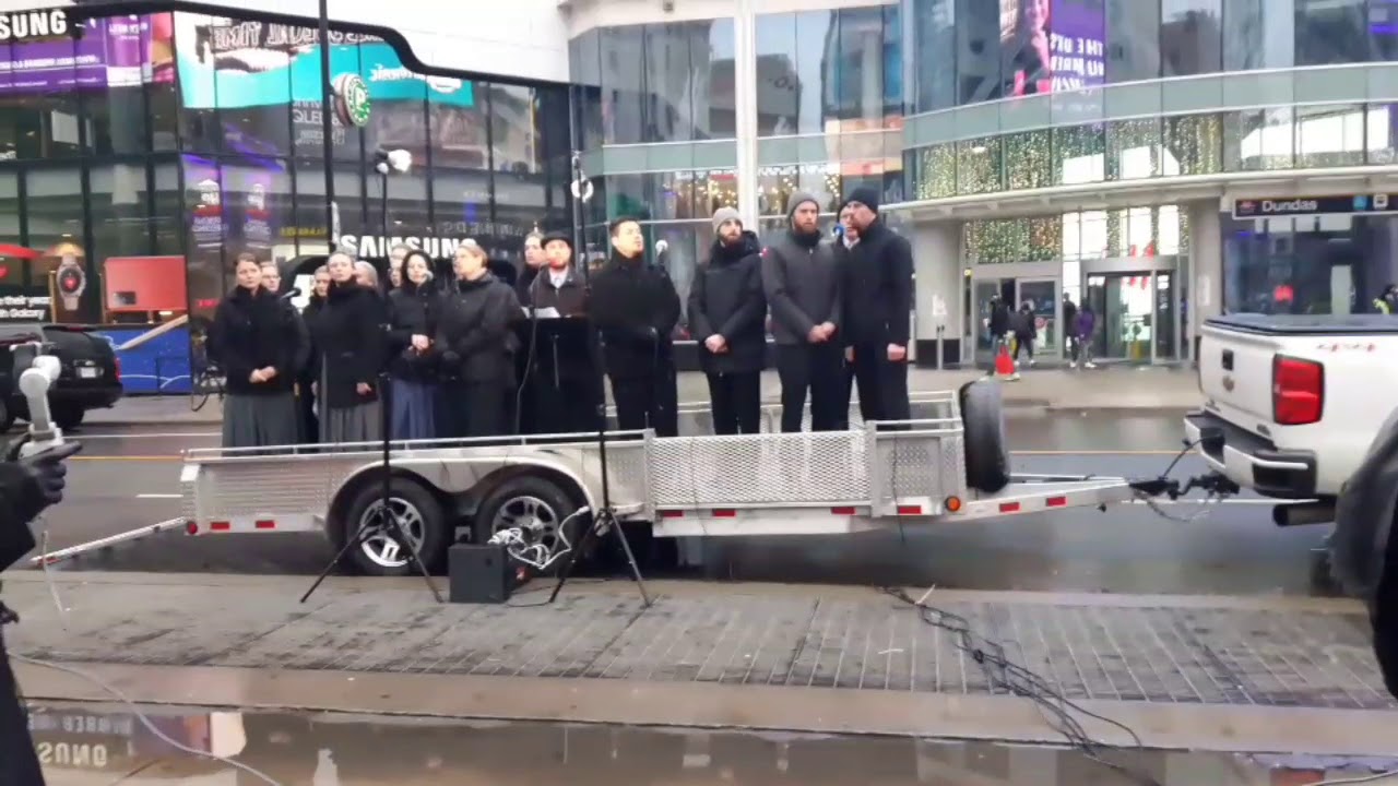 Dundas Square : Church of God , the Santa parade full video