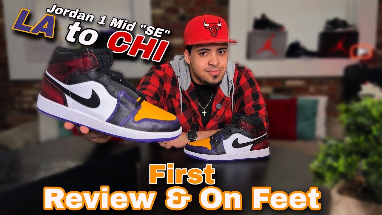 Первый взгляд 👀 Jordan 1 Mid из Лос-Анджелеса в Чикаго — обзор и фото на ногах