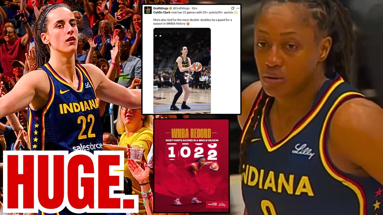 Caitlin Clark goes NUTS w 28, 14, 6! Kelsey Mitchell Sets WNBA SCORING Record! Fever THRASH Tempo!