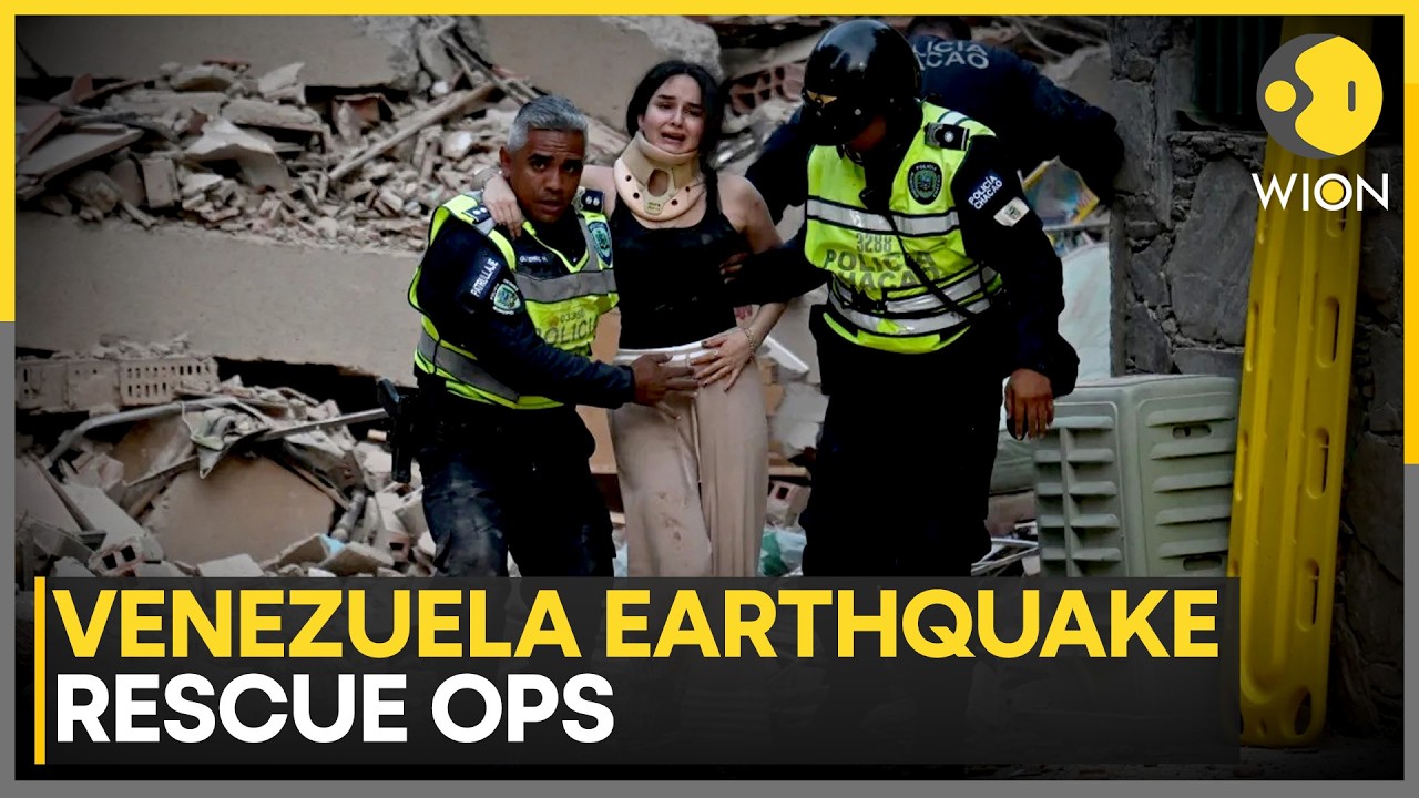 Venezuela Earthquake: Rescue Teams Race to Save Hundreds Trapped in Rubble | WION