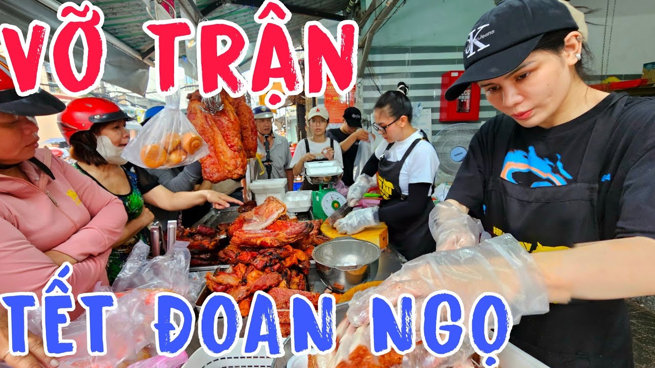 Quầy Heo Quay Kim Mai Vỡ Trận Tanh Bành Ngày Tết Đoan Ngọ.