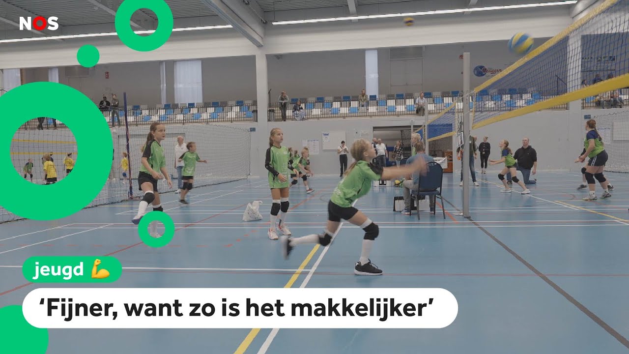 Nieuwe volleybalregels voor kinderen: minder spelers, kleiner veld