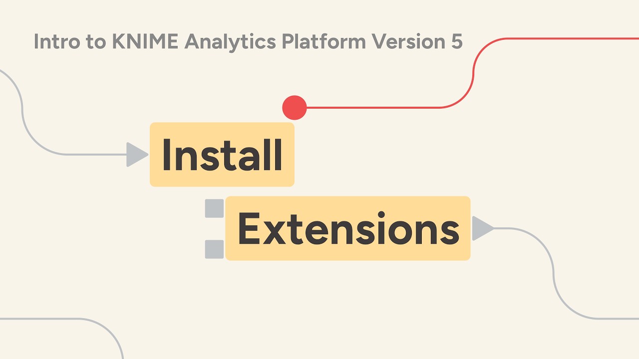 How To Install Extensions in KNIME Analytics Platform