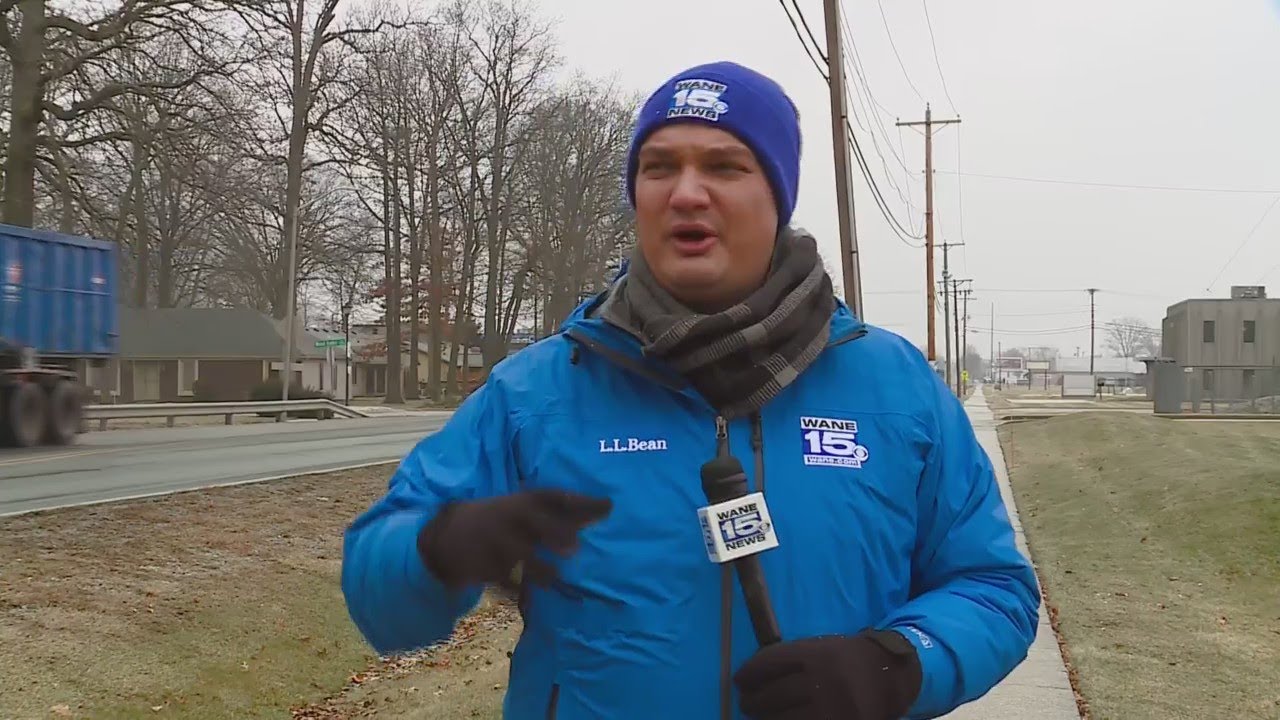 Freezing drizzle causing slick conditions