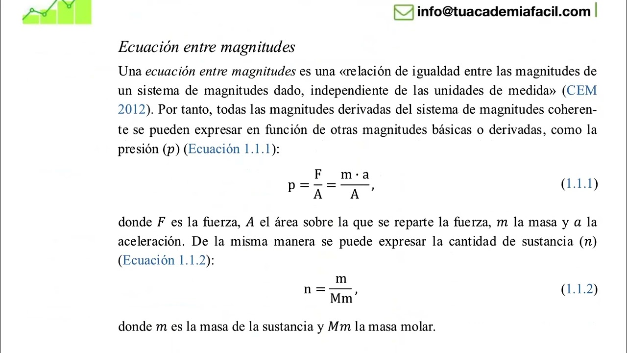 VÍDEO 1 - Magnitudes, dimensiones y unidades - TERMODINÁMICA (GRADO – ETSI INDUSTRIALES UNED)