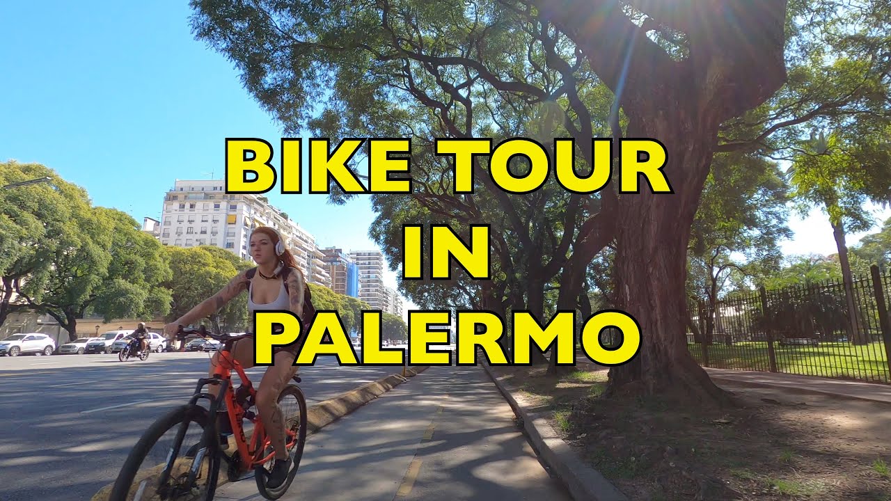 [4K] Buenos Aires Bike Tour - Recorrido en Bicicleta - De Plaza Güemes a Planetario - Buenos Aires